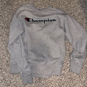 Champion Men's Heather Gray Crewneck Sweater